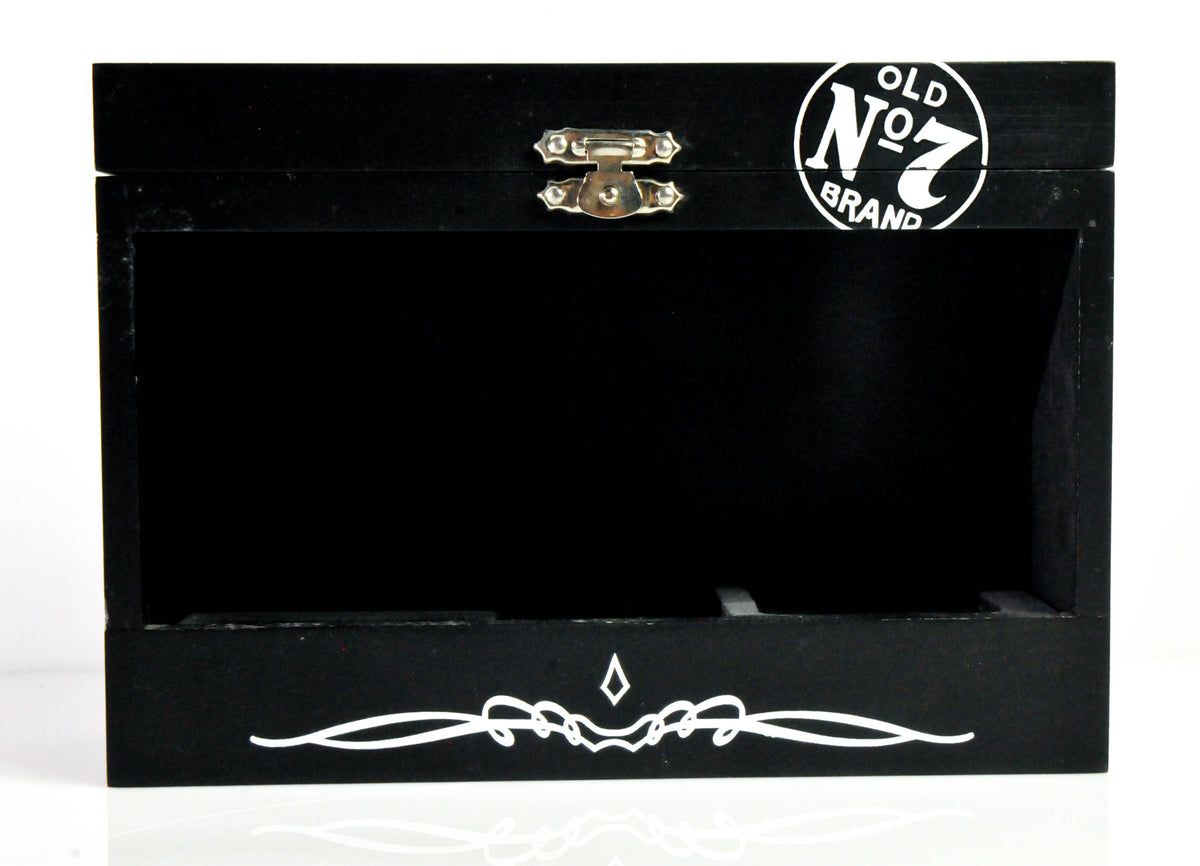 Jack Daniels Echtholz Geschenkbox Fine Family 3er Set Miniatur Flasche – Ansicht 5
