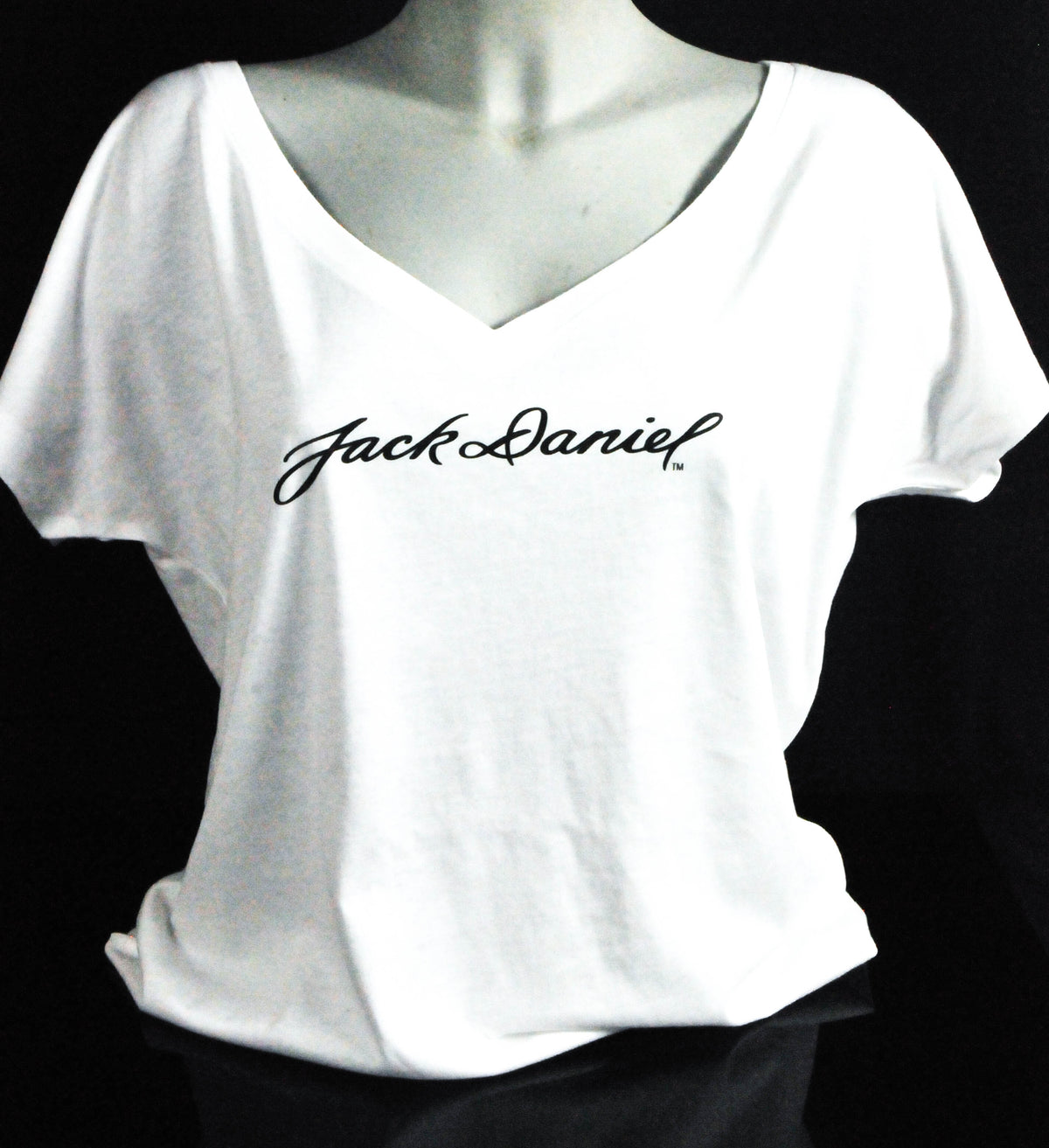 Jack Daniels Festival T-Shirt "Jack Daniel" V- Auschnitt Girly white Gr.L – Ansicht 2
