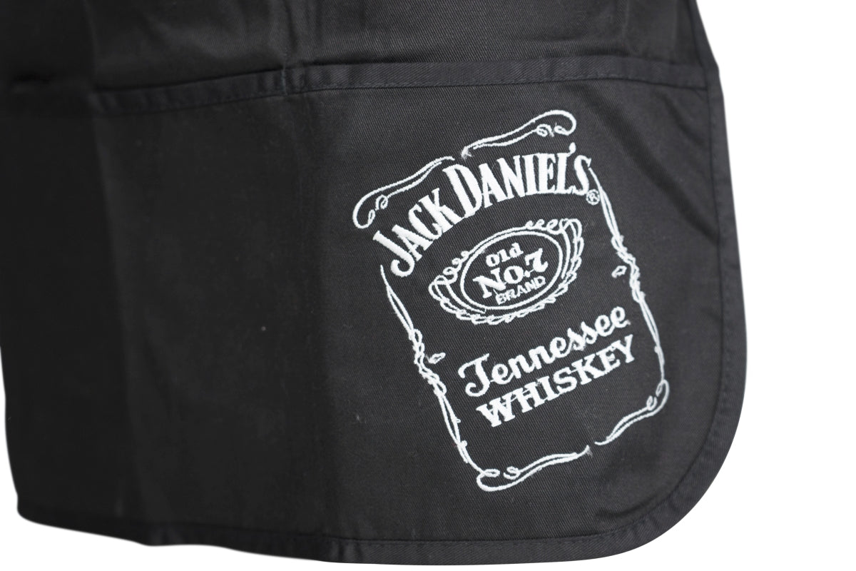 Jack Daniels Kellner Schürze Bauchbinder Kurz Eingriff Tasche Service Gastro – Ansicht 3