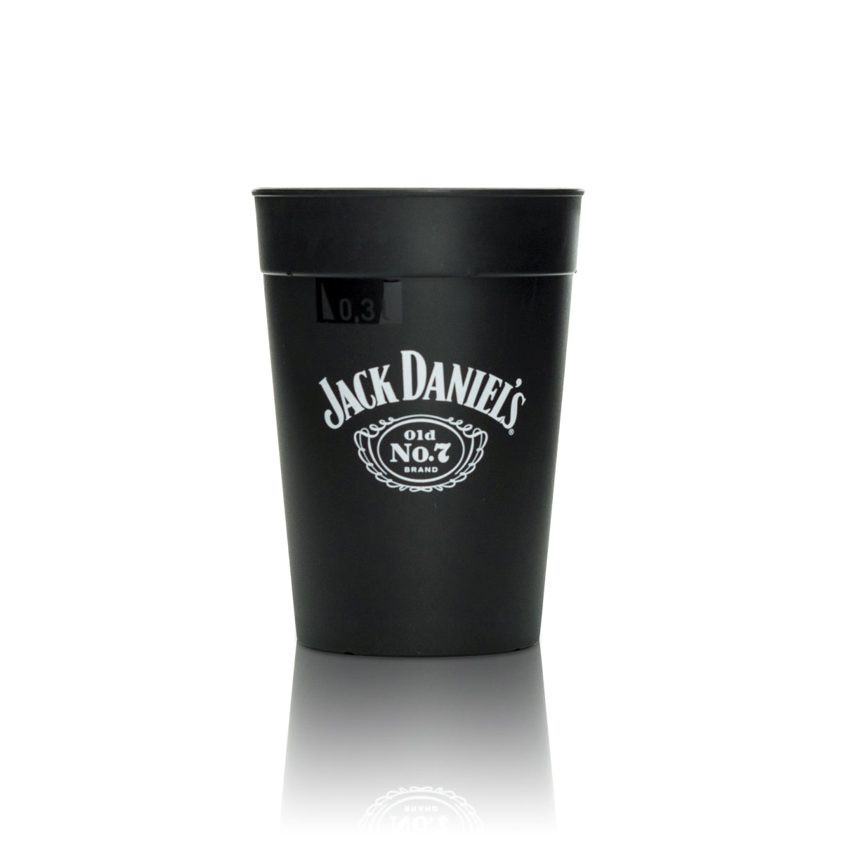 Jack Daniels Kunststoff Becher Glas 0,3l Longdrink Cocktail Mehrweg Gläser Bar