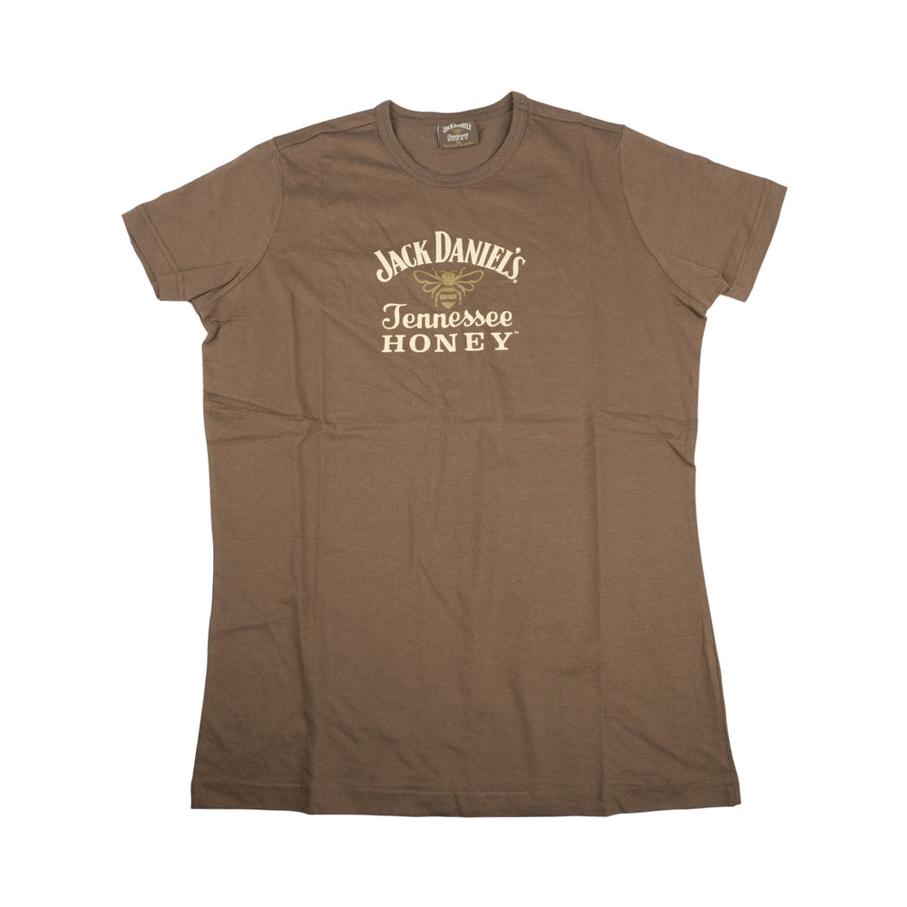 Jack Daniels T-Shirt Honey Braun Gr. L Unisex Hemd Oberbekleidung Whiskey USA