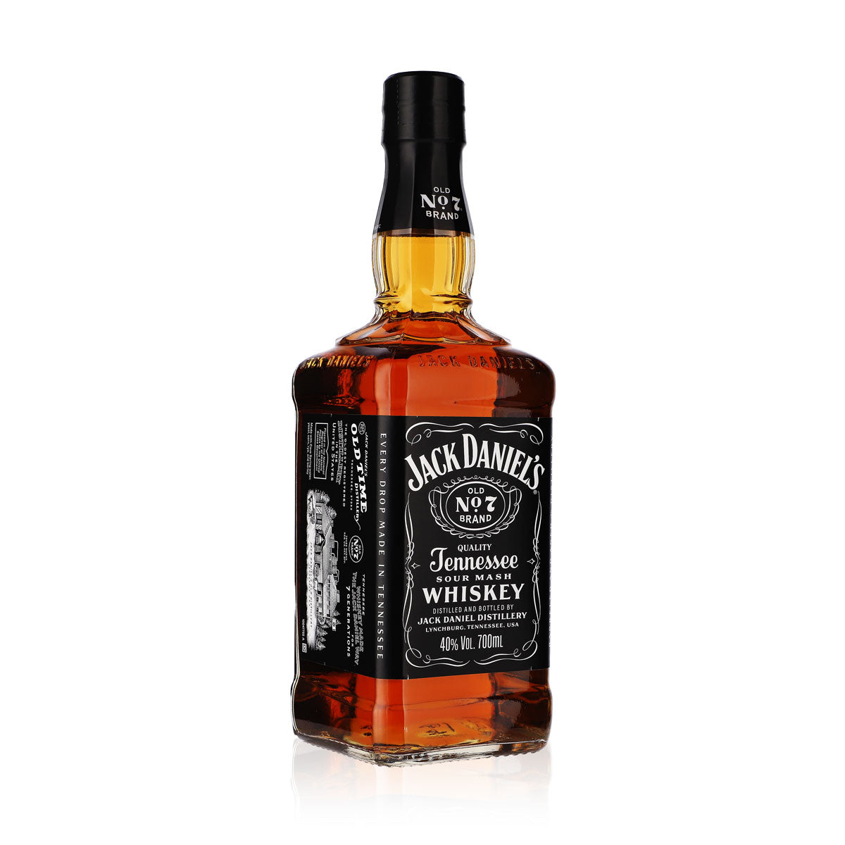 Jack Daniels Tennessee 0,7l 40% vol. Whiskey Old No. 7 – Ansicht 2