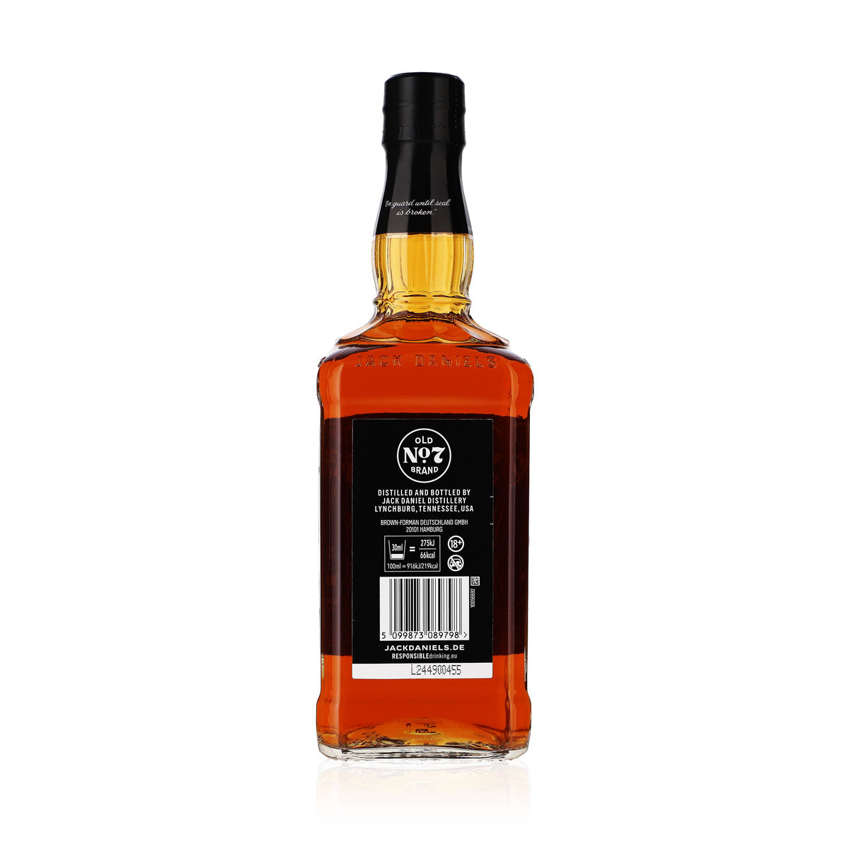 Jack Daniels Tennessee 0,7l 40% vol. Whiskey Old No. 7 – Ansicht 4