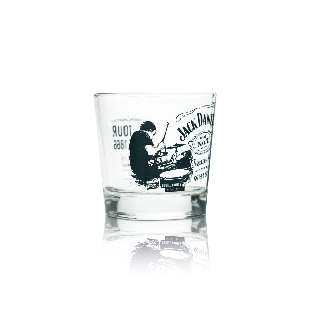 Jack Daniels Whiskey Sammler Glas 0,27l Tumbler Limited Edition Music Drummer