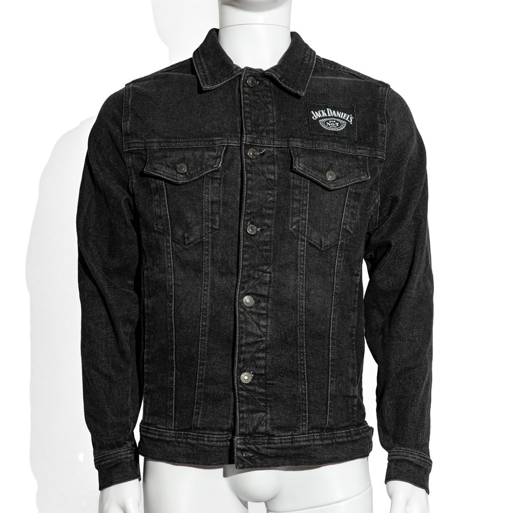 Jack Daniels Whisky Men LED Jeans Jacke lang Festival Jacke No.7 Gr.M