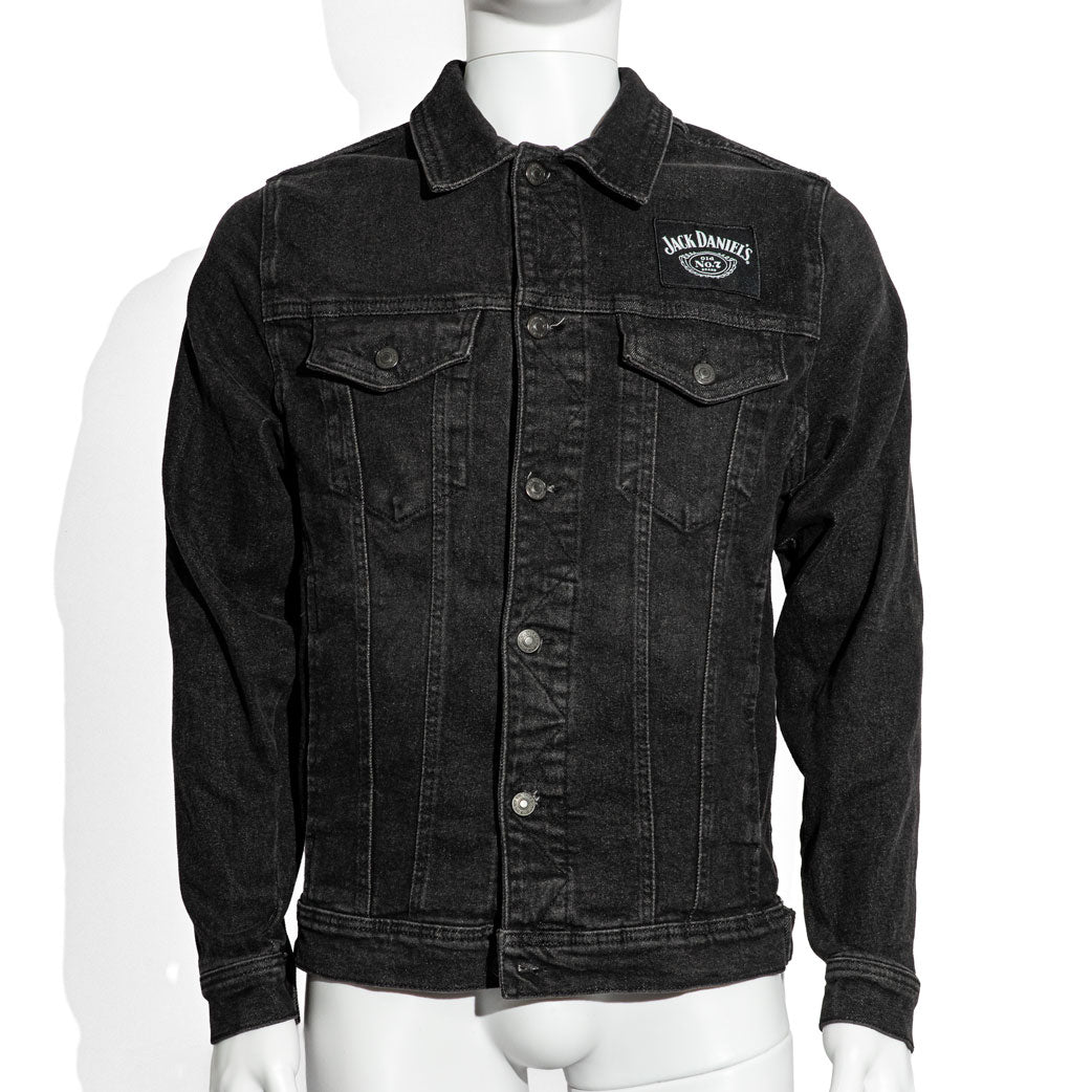 Jack Daniels Whisky Men LED Jeans Jacke lang Festival Jacke No.7 Gr.M