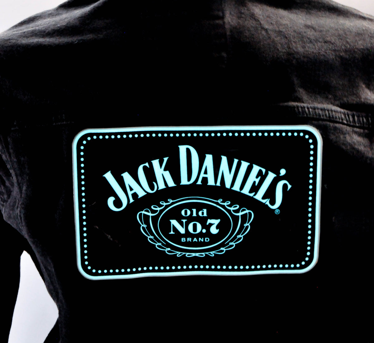 Jack Daniels Whisky Men LED Jeans Jacke lang Festival Jacke No.7 Gr.M – Ansicht 2