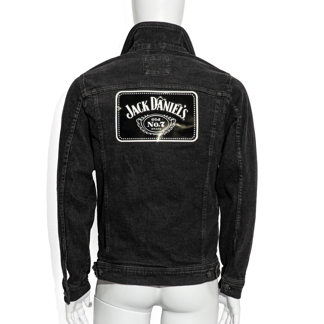 Jack Daniels Whisky Men LED Jeans Jacke lang Festival Jacke No.7 Gr.M – Ansicht 6