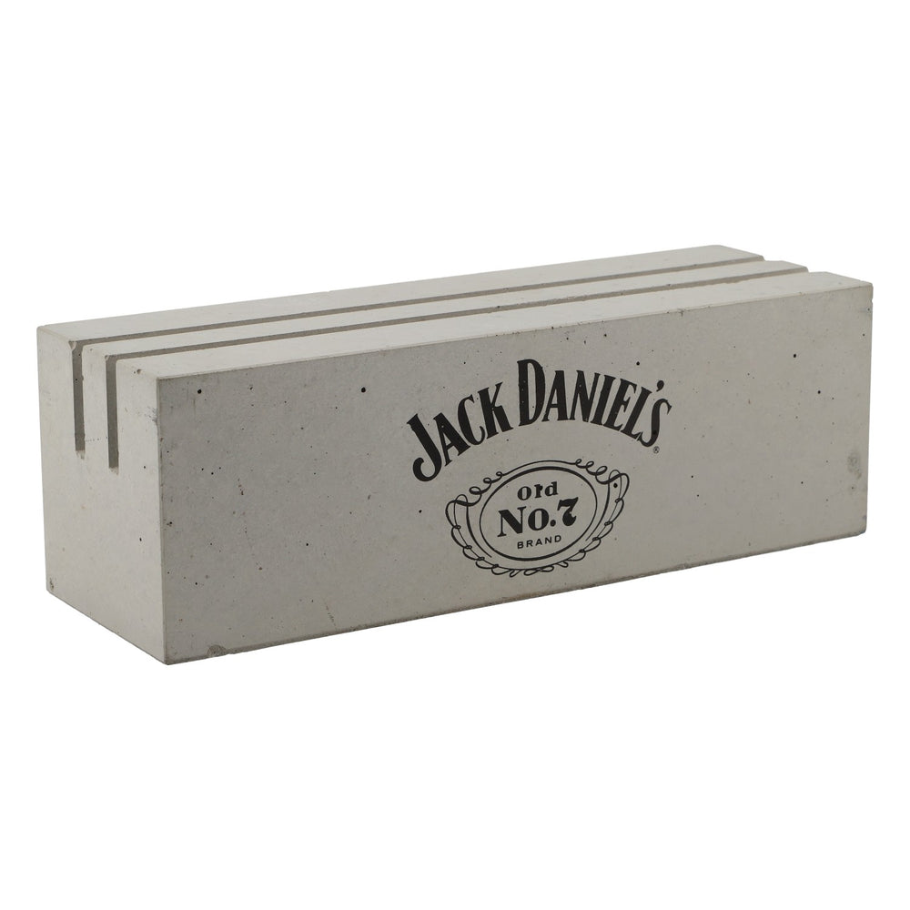 Jack Daniels Whisky Tischaufsteller grau Menükartenhalter