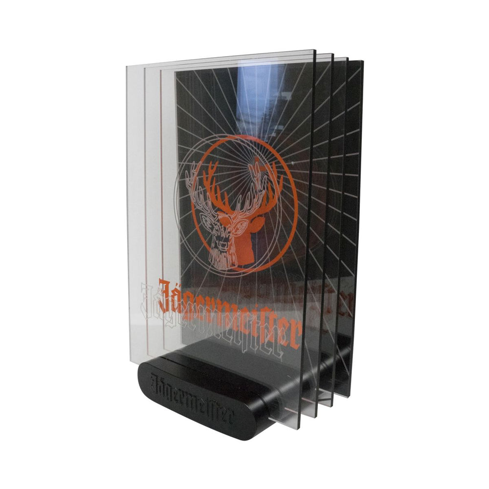 Jägermeister 3D Leuchtreklame Leuchtdisplay Luminated Sign LED Retro Sammler