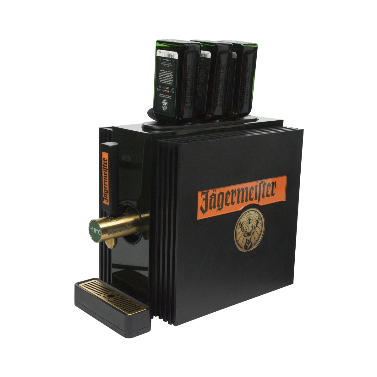 Jägermeister Dispenser LED 3 Bottle Flasche Tap Shot Maschine Zapf Schank JEMEU – Ansicht 3