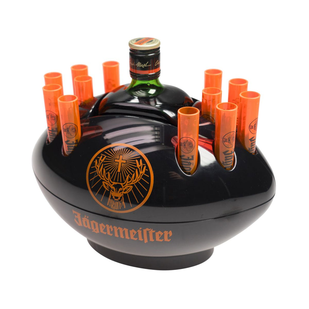 Jägermeister Flaschenkühler Rugby Tooterhalter Schwarz Football Shot Kurze Servierer