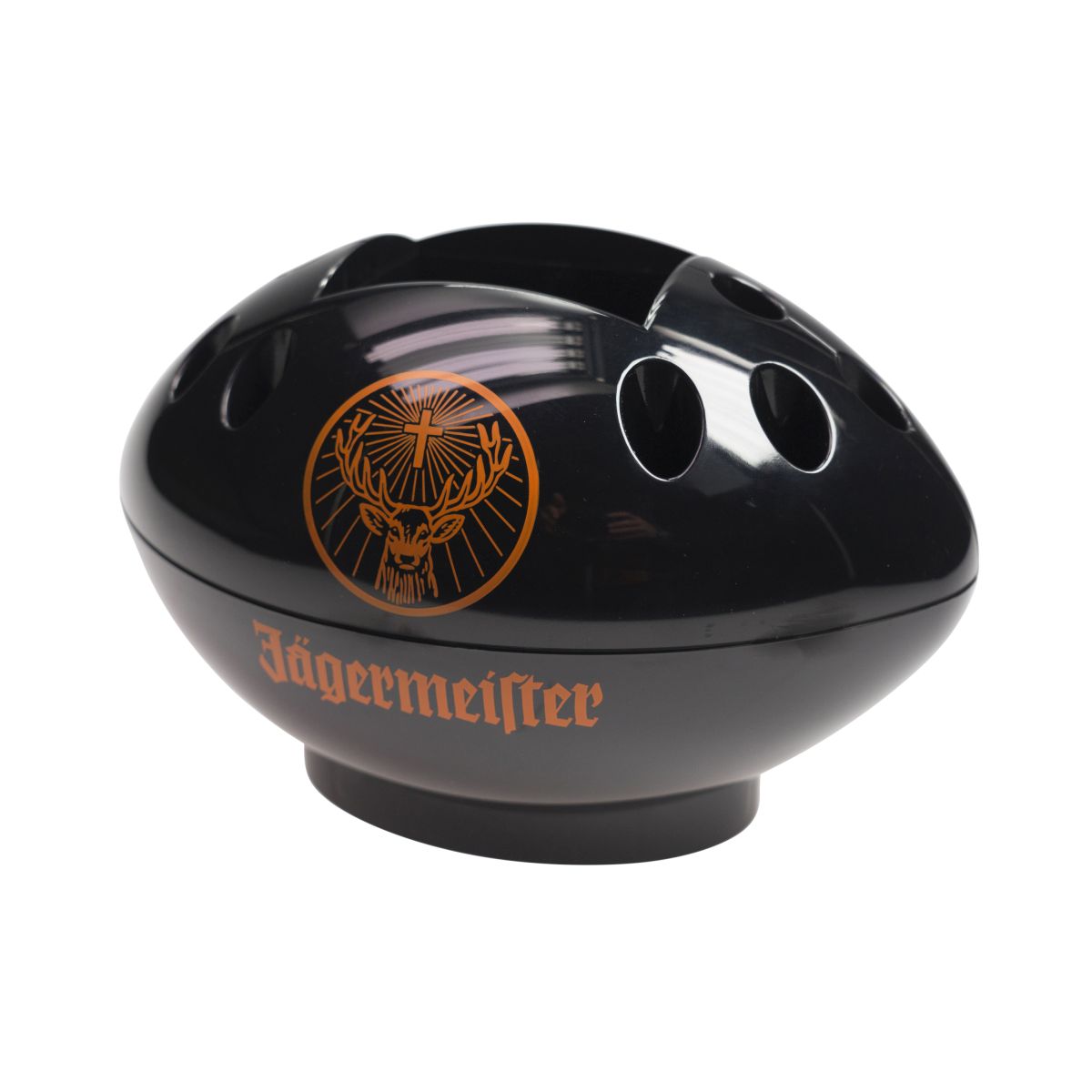 Jägermeister Flaschenkühler Rugby Tooterhalter Schwarz Football Shot Kurze Servierer – Ansicht 3