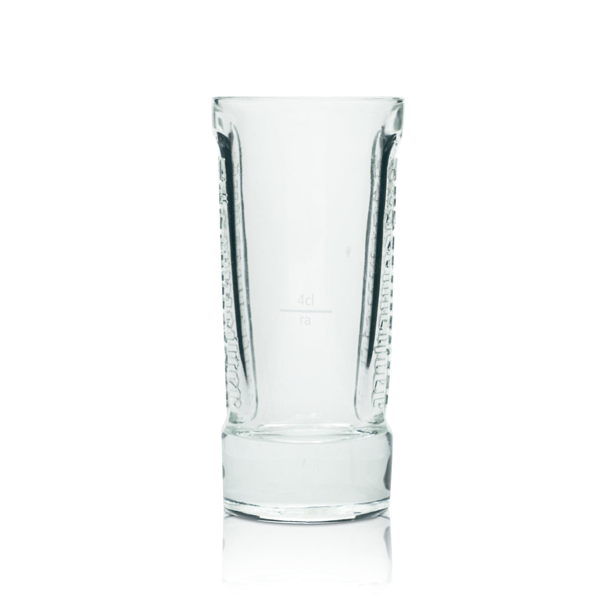 Jägermeister Glas 0,1l Tumbler On Ice Kontur Relief Gläser Flying Hirsch Jägerbombe – Ansicht 4