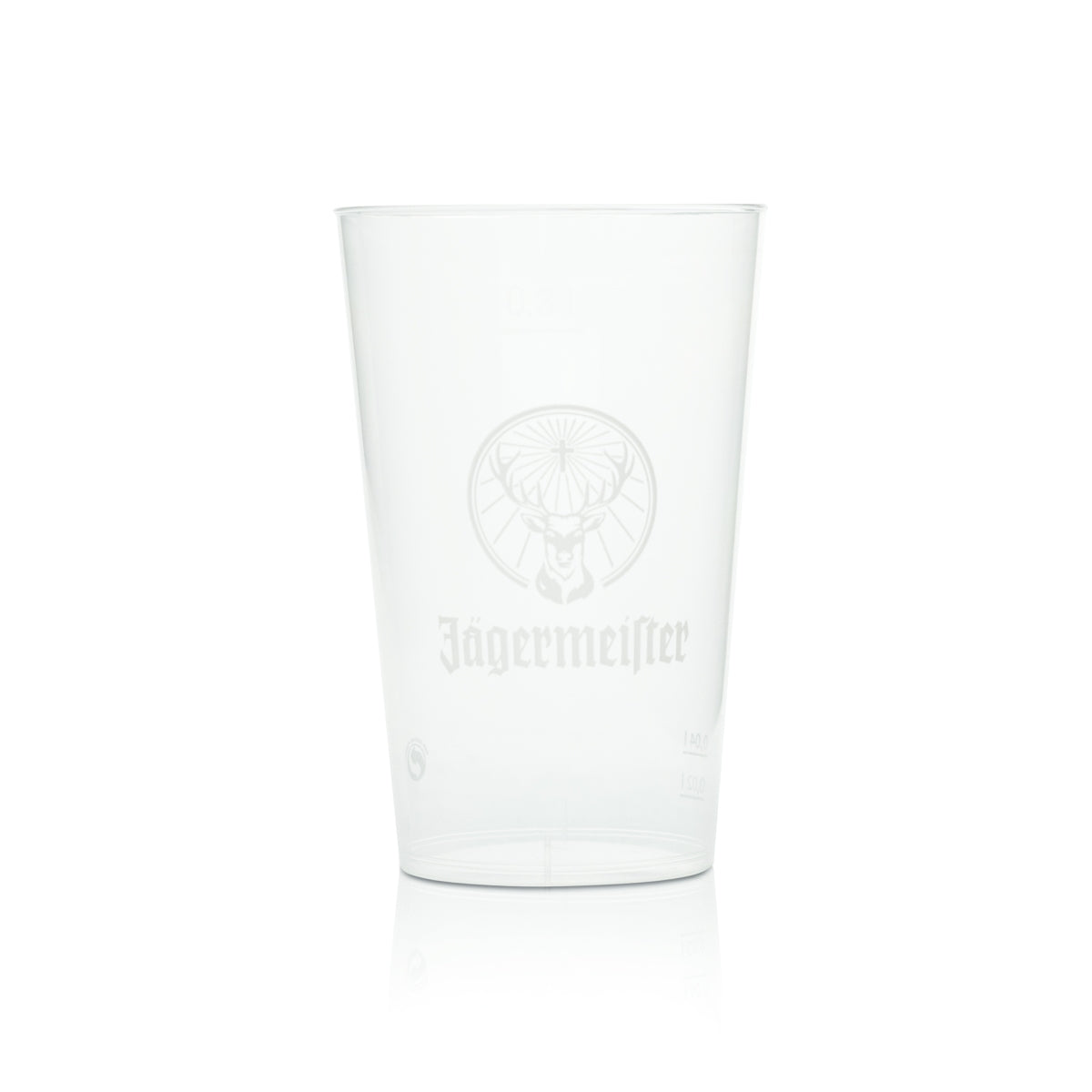 Jägermeister Kunststoff Becher 0,3l Mehrweg Longdrink Cocktail Party Gläser Bar