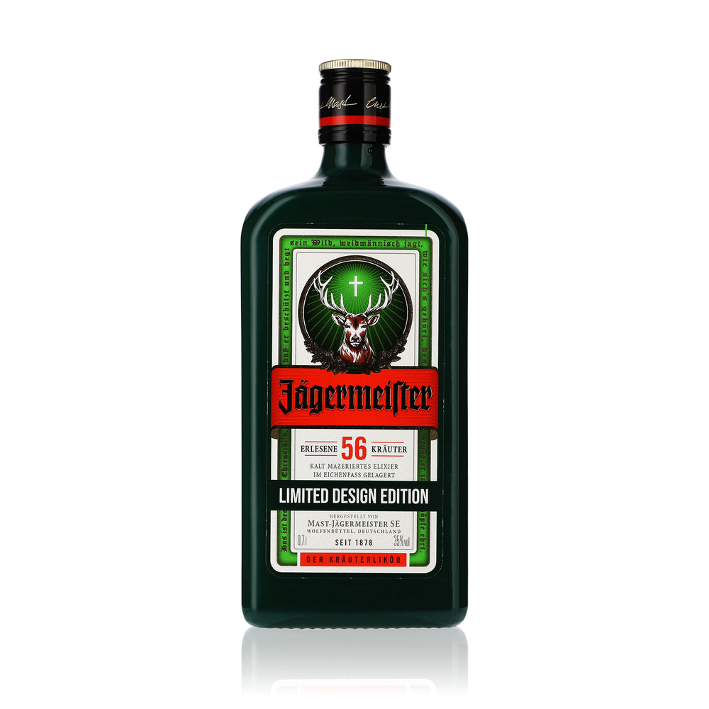Jägermeister Likör 0,7l 35% vol. Flasche Designedition "Herbal Green"