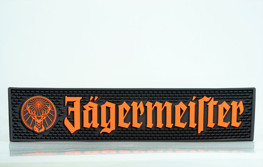 Jägermeister Likör Barmatte Abtropfmatte Barzubehör groß neues Logo 58,5 x 13