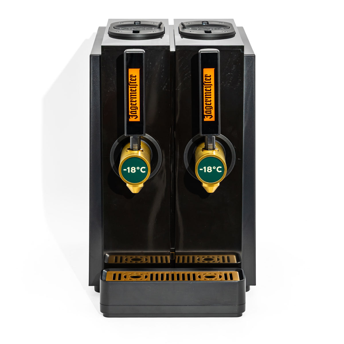 Jägermeister Likör Dual Tap Machine Zapfanlage für 2 Flaschen Shotmaschine Schwarz – Ansicht 2