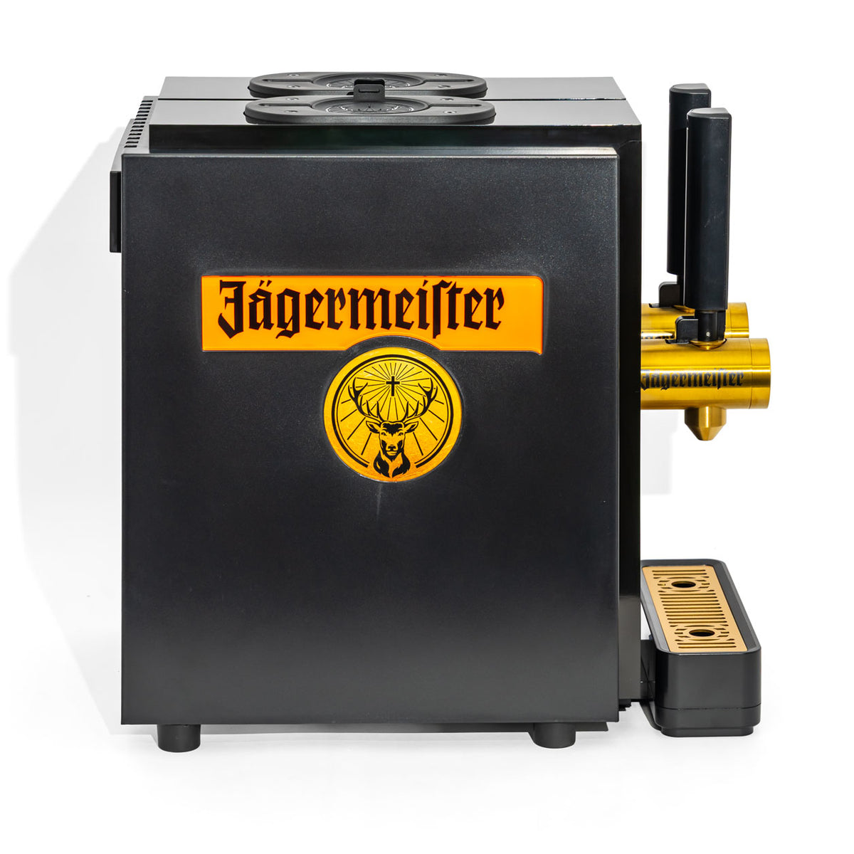 Jägermeister Likör Dual Tap Machine Zapfanlage für 2 Flaschen Shotmaschine Schwarz – Ansicht 6