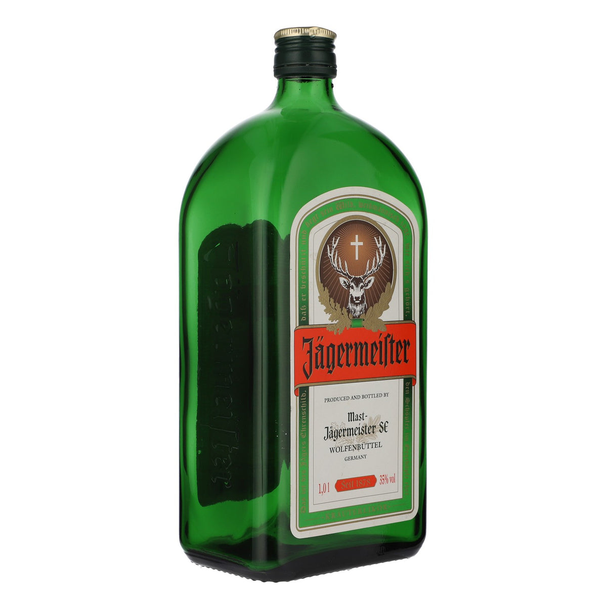 Jägermeister Likör Echtglas Showflasche 1l Showbottle Dekoflasche Schaufenster – Ansicht 2