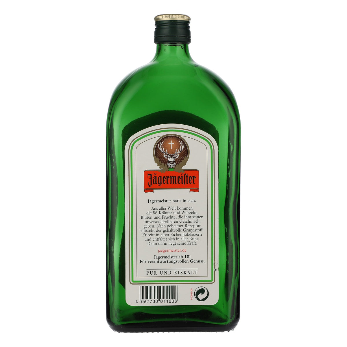 Jägermeister Likör Echtglas Showflasche 1l Showbottle Dekoflasche Schaufenster – Ansicht 5