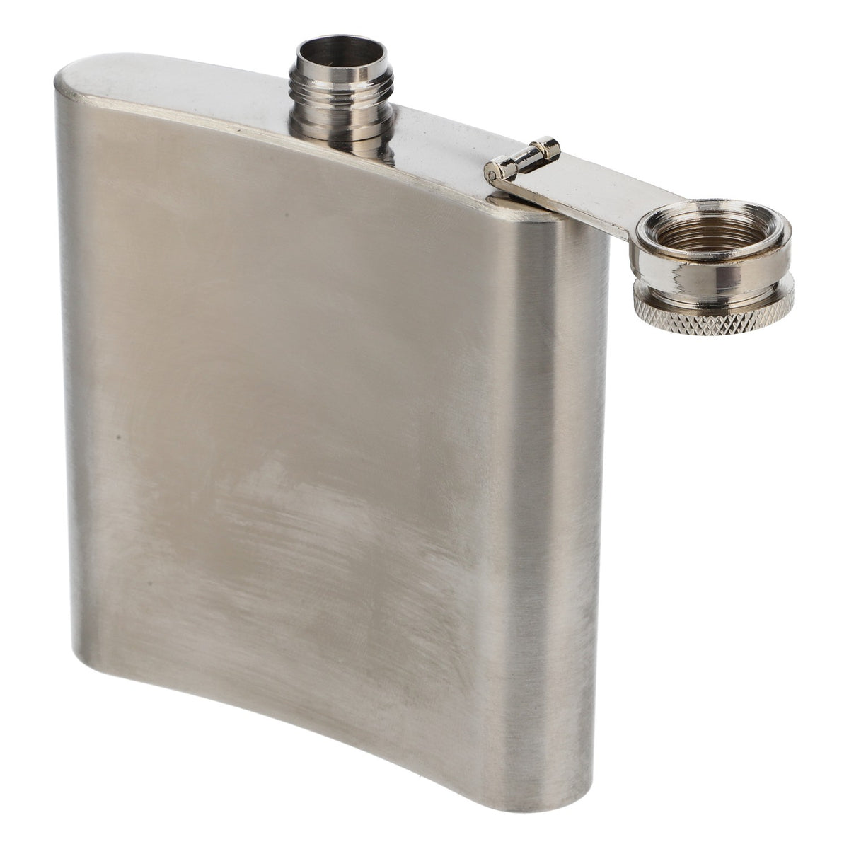 Jägermeister Likör Flachmann Trinkflasche Whiskyflasche Bottle to go Silber Logo mittig – Ansicht 4