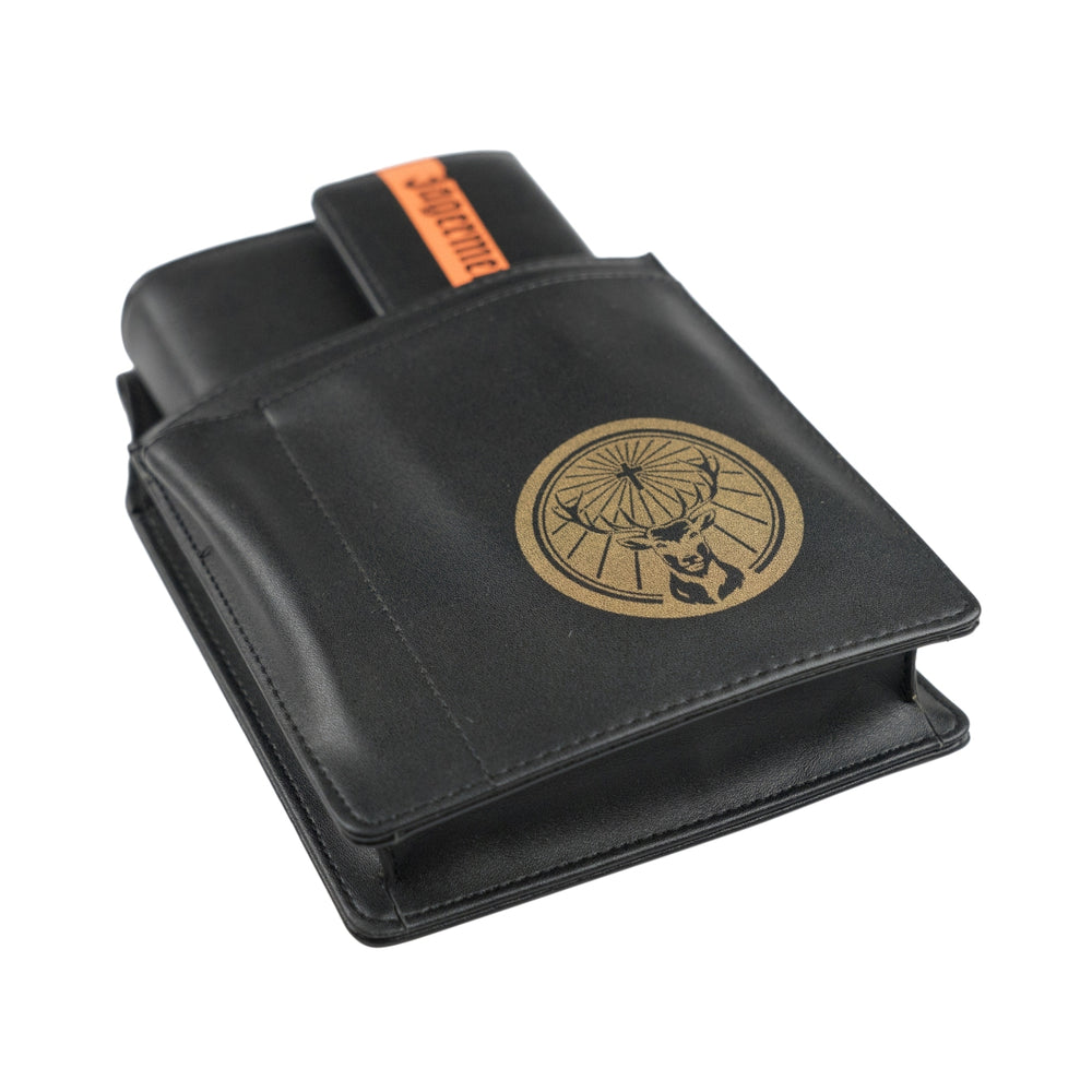 Jägermeister Likör Geldbeutel inkl. Geldbeutelholster Eingriffe für Block & Stift Goldenes Logo neu