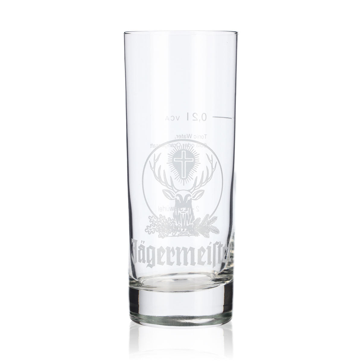 Jägermeister Likör Glas Longdrinkglas 0,34l weißes Logo Eiche für Mixgetränk VCA