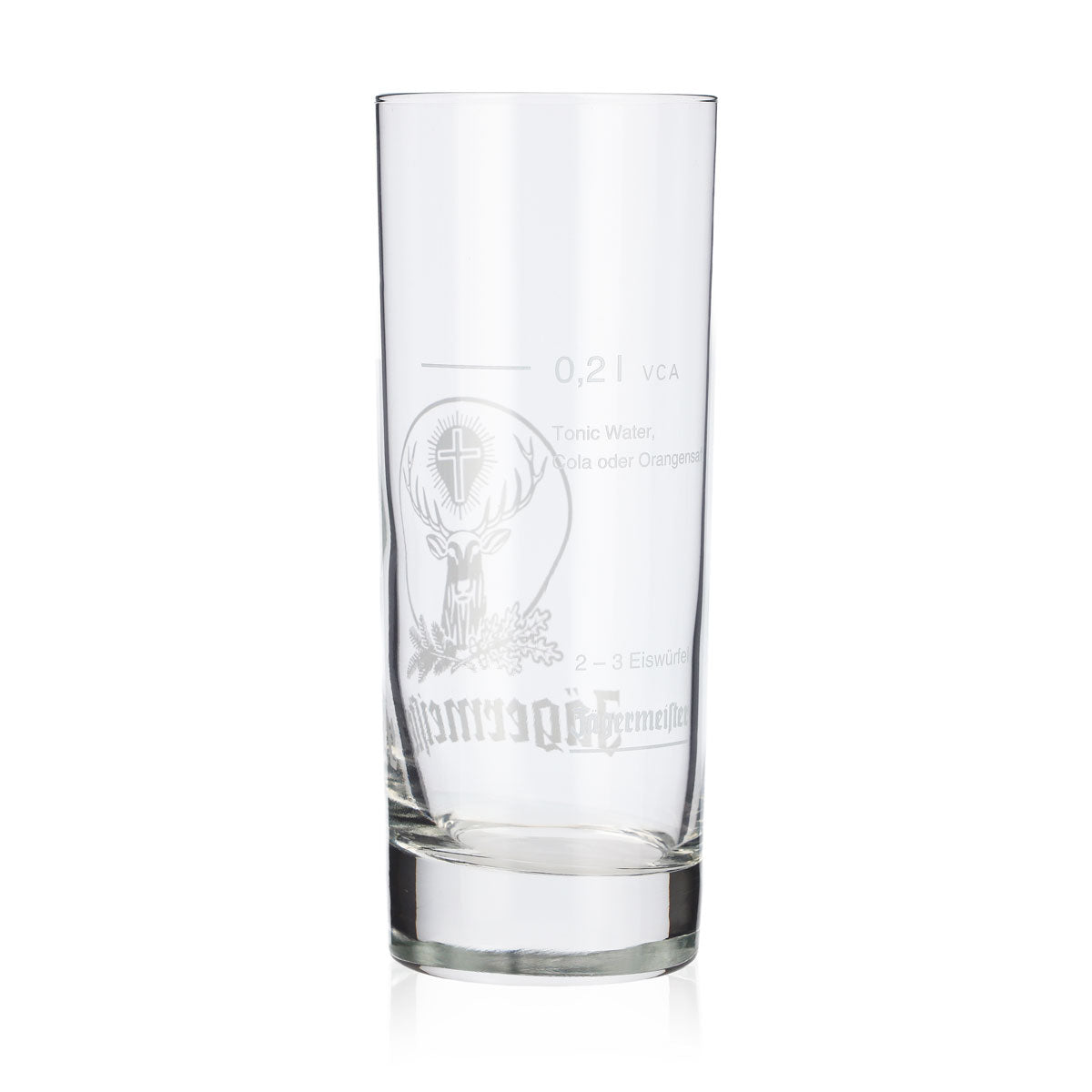 Jägermeister Likör Glas Longdrinkglas 0,34l weißes Logo Eiche für Mixgetränk VCA – Ansicht 3