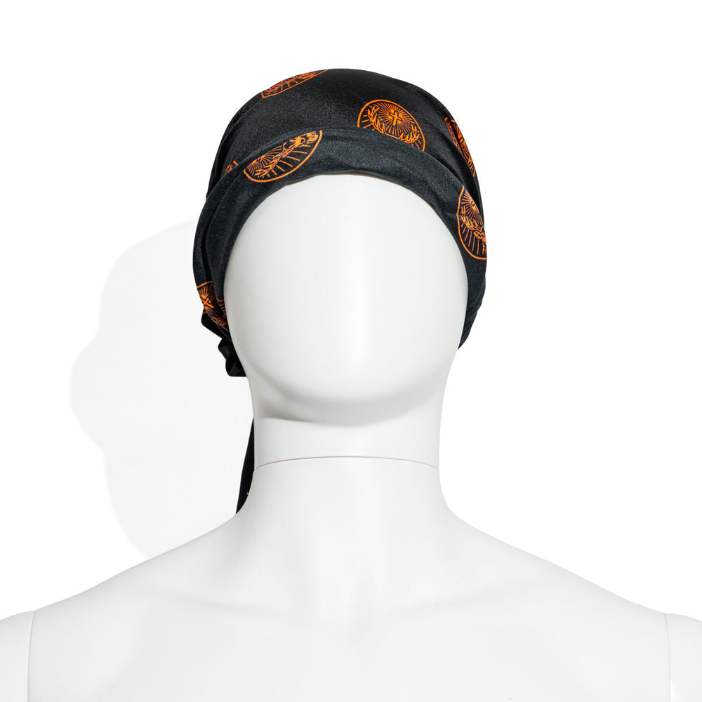 Jägermeister Likör Halstuch Bandana Motorradtuch schwarz/orange