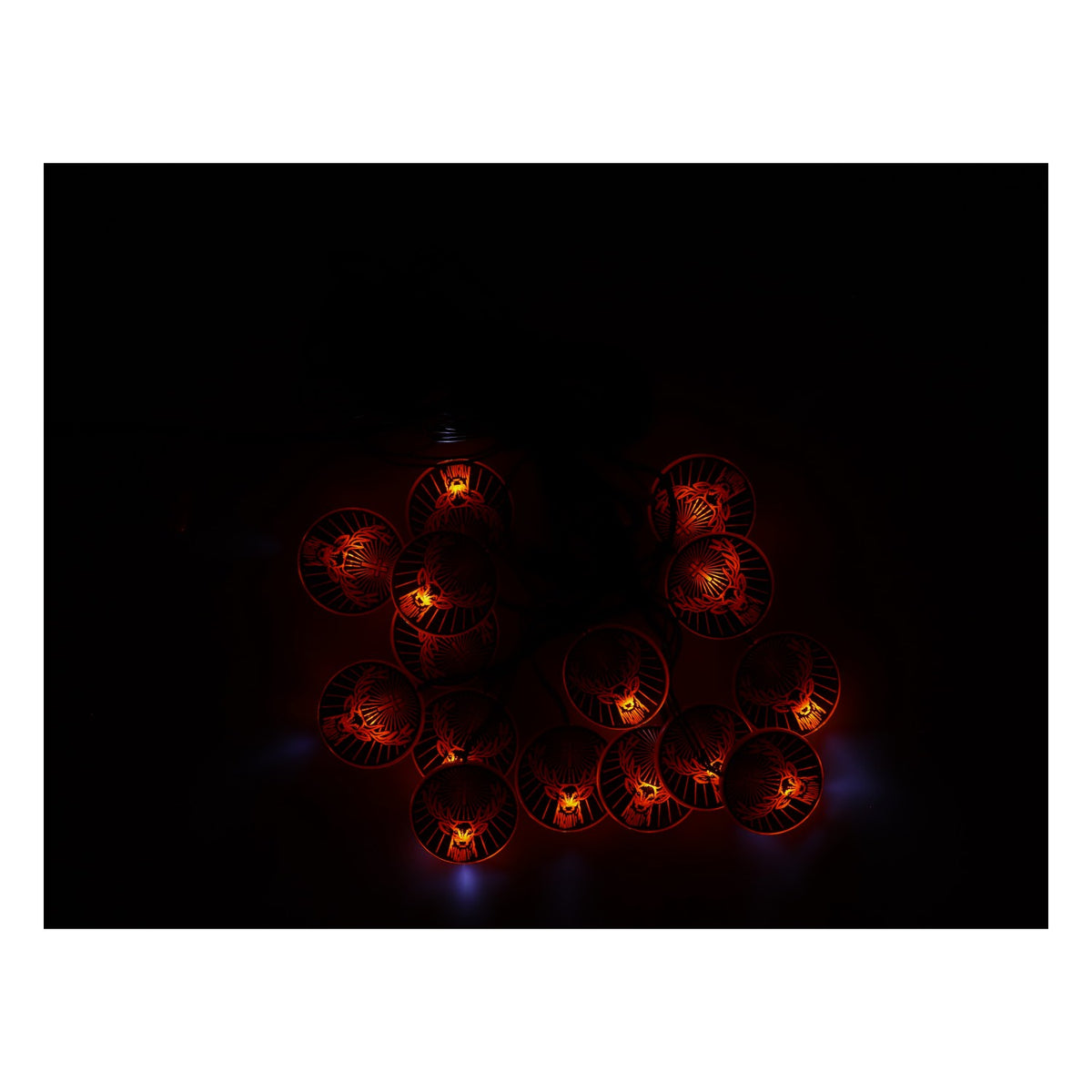 Jägermeister Likör LED Lichterkette Partylichterkette Festdeko Hirschlogo – Ansicht 4