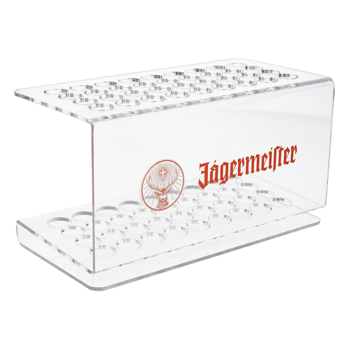 Jägermeister Likör Shotglashalter tooter Rack orangenes Logo neu Kunststoff