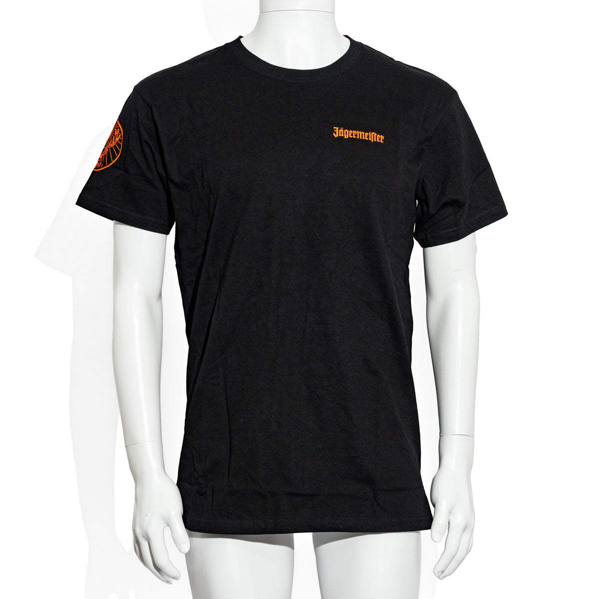 Jägermeister Likör T-Shirt Eventshirt Logo Orange Brust Gr. L