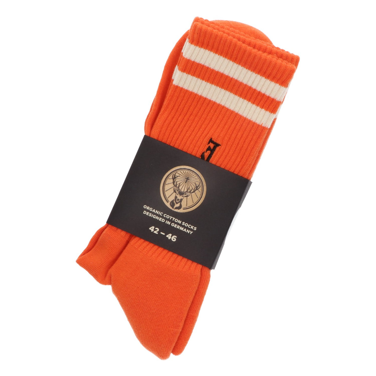 Jägermeister Socken Strümpfe Orange Stripes Größe 42-46 Crew Merchandise Textil