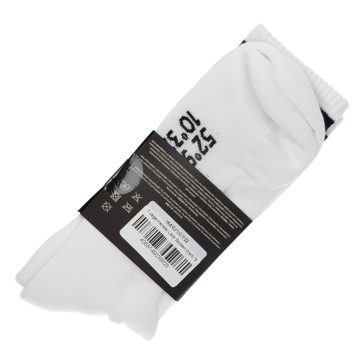 Jägermeister Socken Strümpfe Weiß Stripes Größe 42-46 Crew Merchandise Textil – Ansicht 4