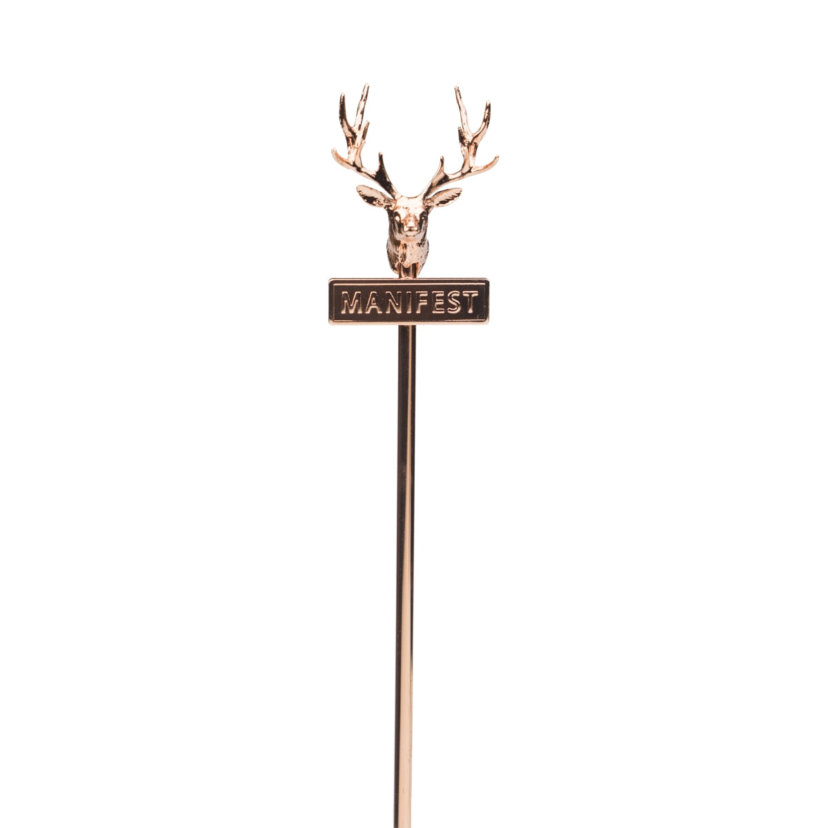 Jägermeister Stirrer Kupfer Hirschkopf Manifest Cocktail Stab Longdrink Rührer