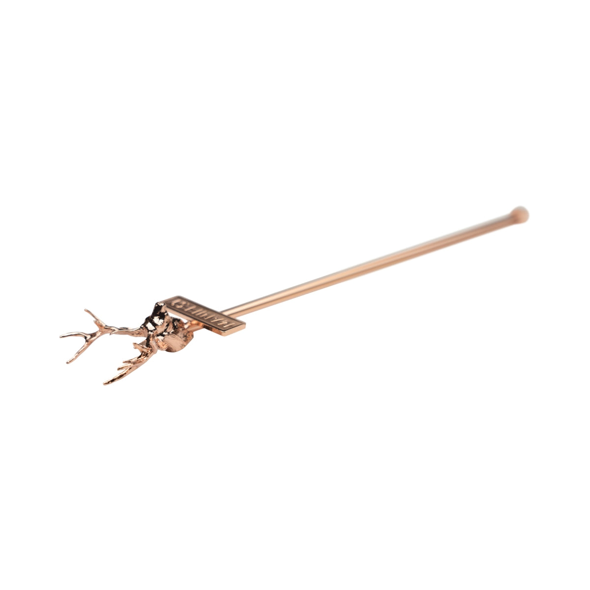 Jägermeister Stirrer Kupfer Hirschkopf Manifest Cocktail Stab Longdrink Rührer – Ansicht 5