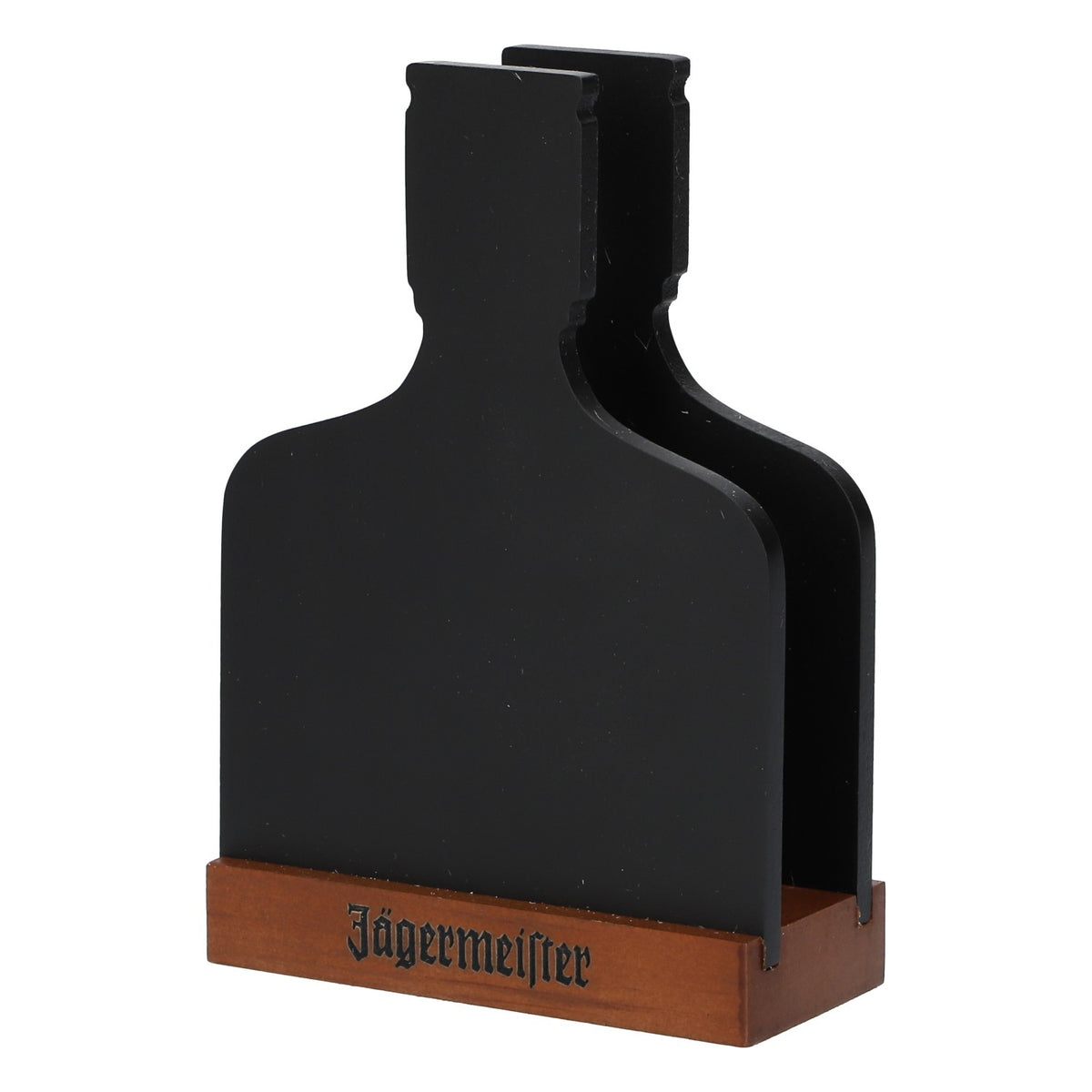 Jägermeister Tischaufsteller Kreidetafel Holzblock Kartenhalter Werbeaufsteller