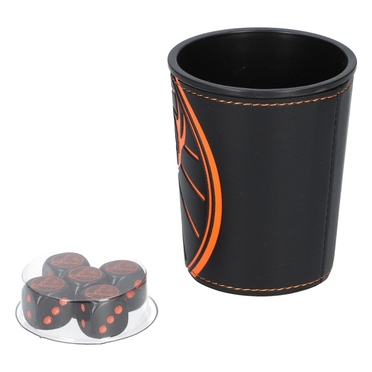 Jägermeister Würfelbecher Würfelspiel inkl 5 Würfel Glücksspiel Spielzeug – Ansicht 2