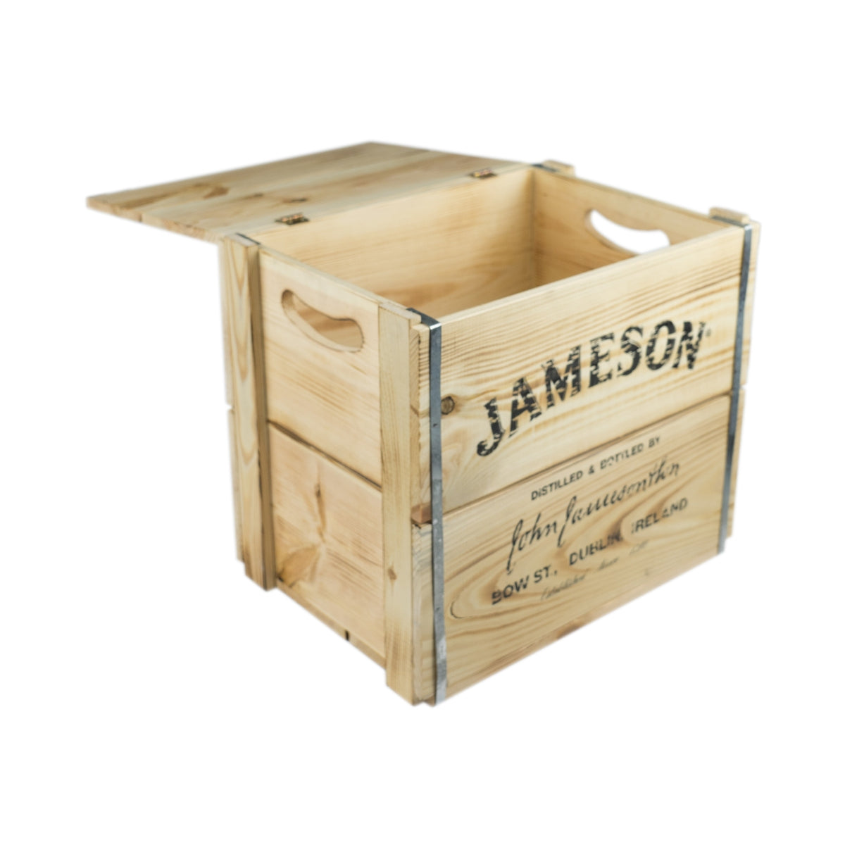 Jameson Holzkiste Truhe Deckel Aufklappbar 42x30x39cm Hocker Box Irish Whisky – Ansicht 4