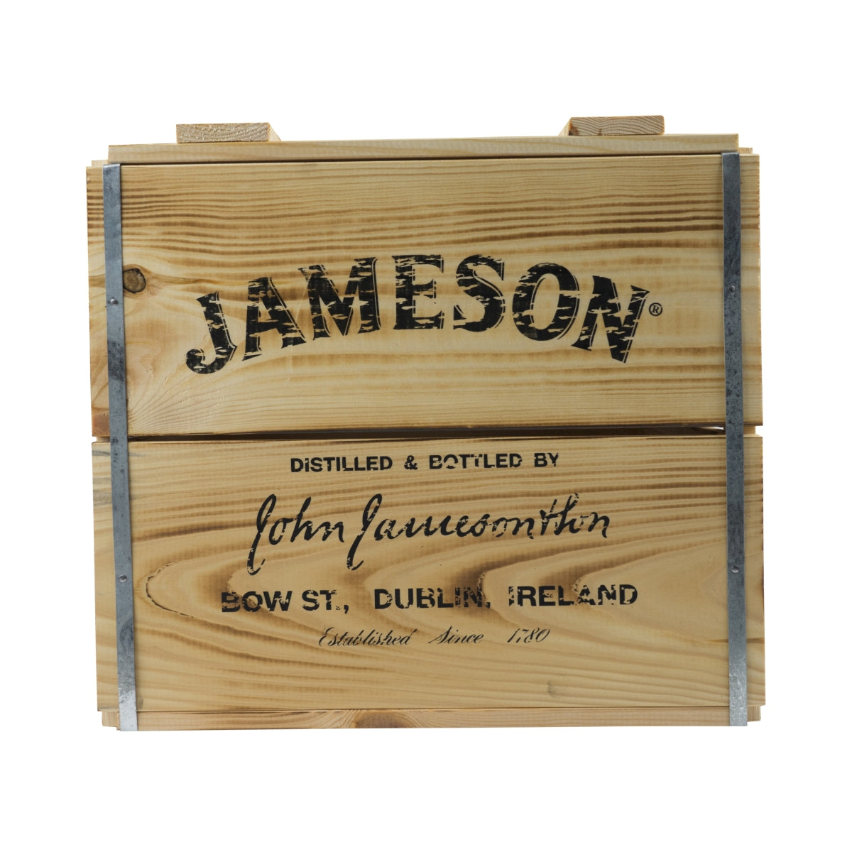 Jameson Holzkiste Truhe Deckel Aufklappbar 42x30x39cm Hocker Box Irish Whisky – Ansicht 5