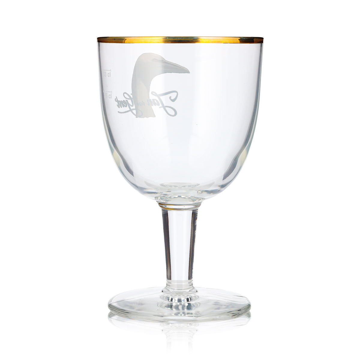 Jan van Gent Bier Glas 0,33l Pokal Goldener Rand – Ansicht 4