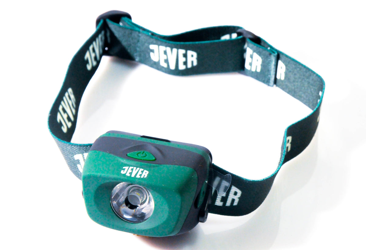 Jever Bier LED Stirnlampe Kopflampe Joggerlampe Outdoor Wetterfest 3 Stufen Beleuchtung grün – Ansicht 2