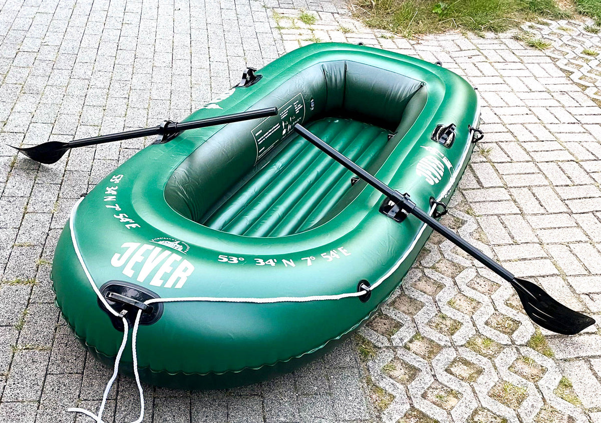 Jever Bier Outdoor Schlauchboot Paddelboot Ruderboot 3 Personen Paddel – Ansicht 2