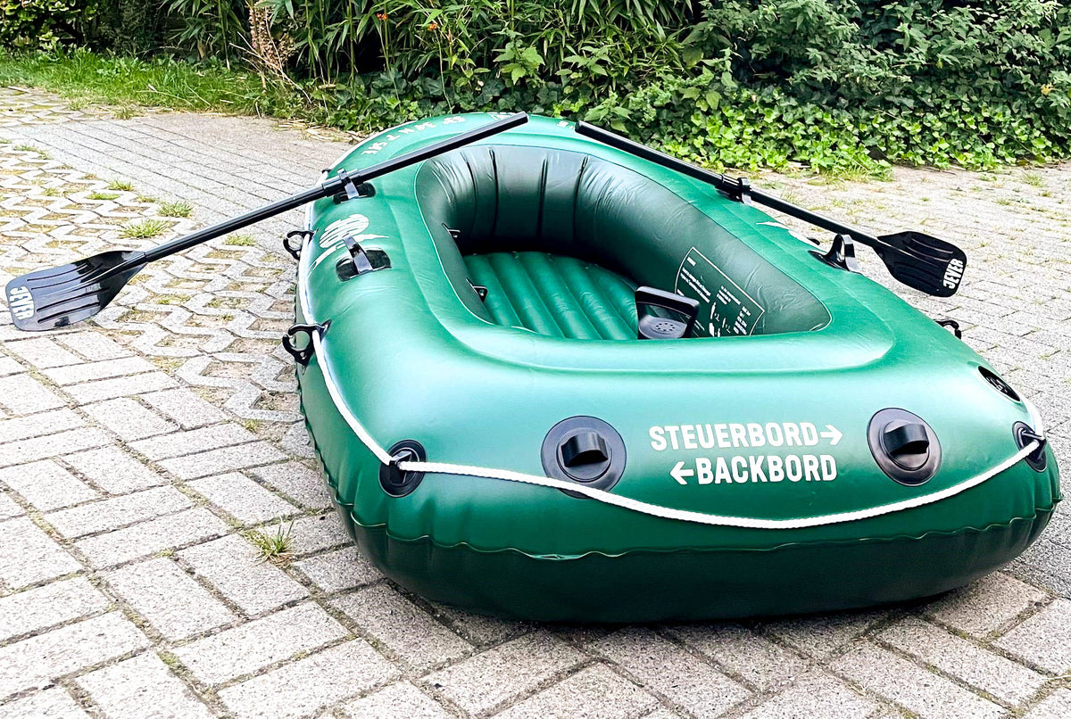 Jever Bier Outdoor Schlauchboot Paddelboot Ruderboot 3 Personen Paddel – Ansicht 8