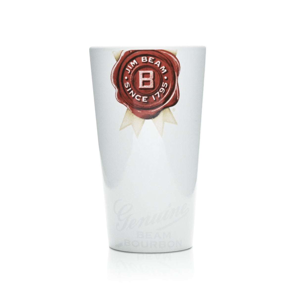6x Jim Beam Keramikbecher Set 0,4 l – Tontasse ohne Henkel für Whisky, Longdrinks & Heißgetränke – Ansicht 2