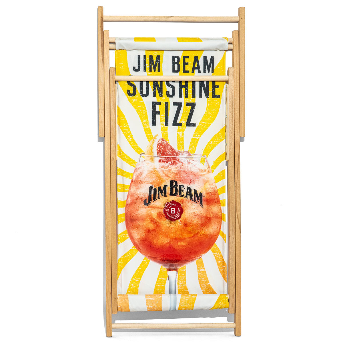 Jim Beam Liegestuhl Sunshine Fizz Lounge Möbel Beach Chair Klappstuhl Beachbar – Ansicht 3