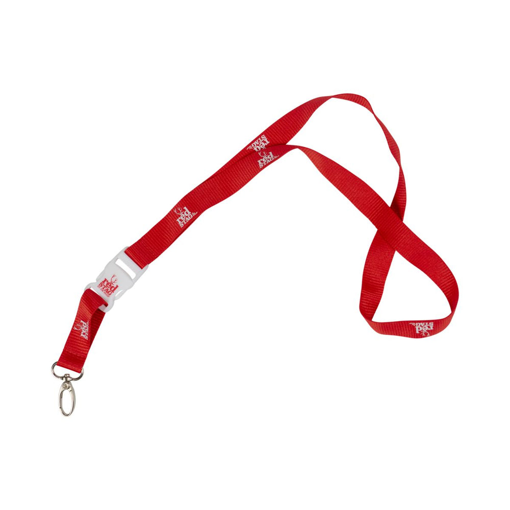 Jim Beam Schlüsselband Rot Red Stag Karabiner Clip Lanyard Batchholder Kette