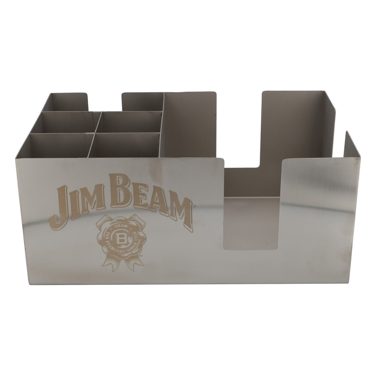 Jim Beam Whiskey Barcaddy Barzubehör Barhelfer Bar Party Glorifier Silber – Ansicht 2