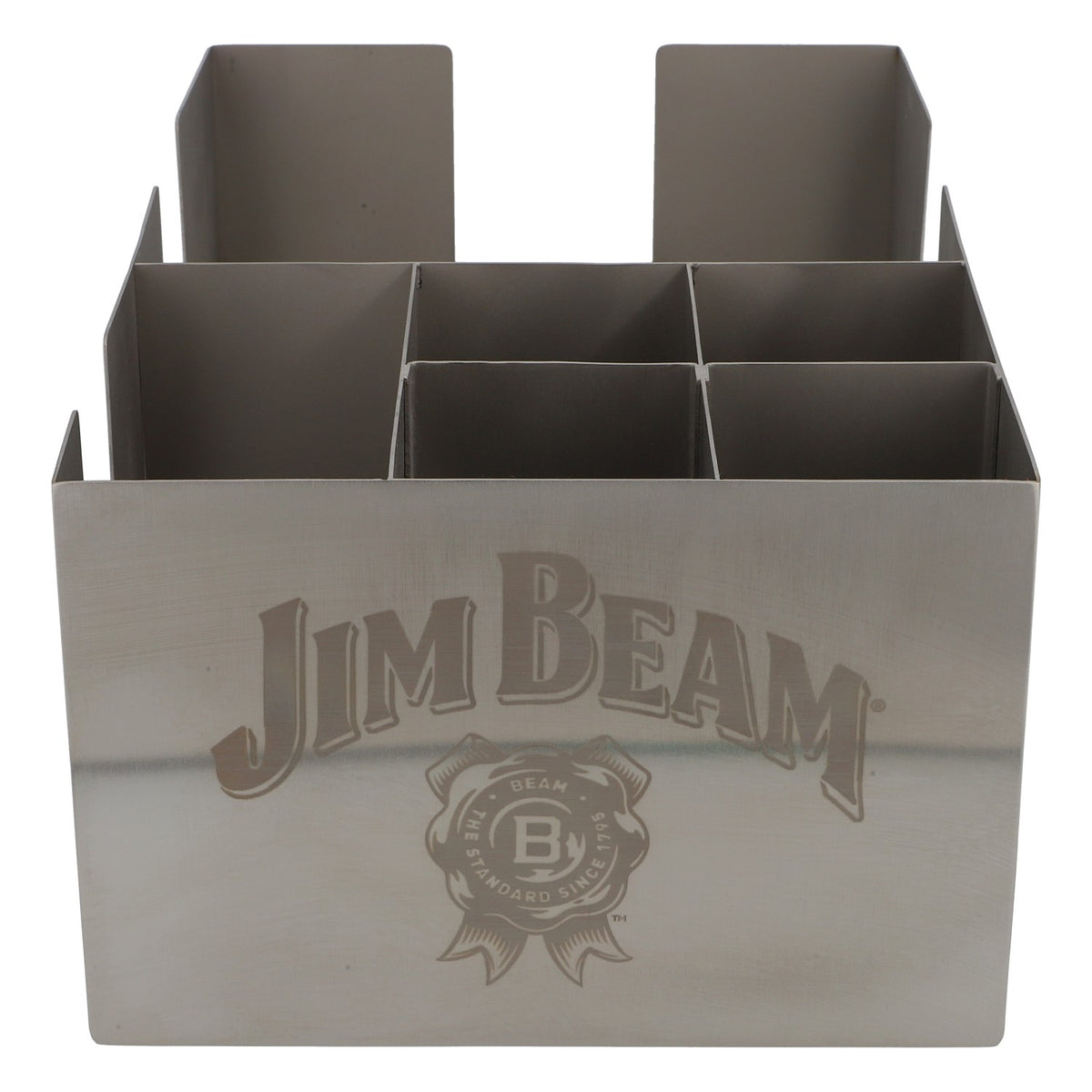 Jim Beam Whiskey Barcaddy Barzubehör Barhelfer Bar Party Glorifier Silber – Ansicht 6